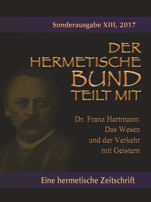 cover image of Das Wesen und der Verkehr mit Geistern